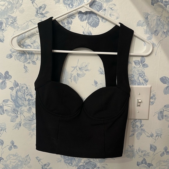 Zara  black crop top - Picture 1 of 2